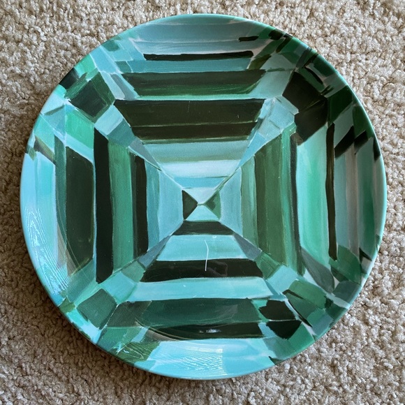 Ashley Longshore Emerald Gem Porcelain Plates - Picture 10 of 15